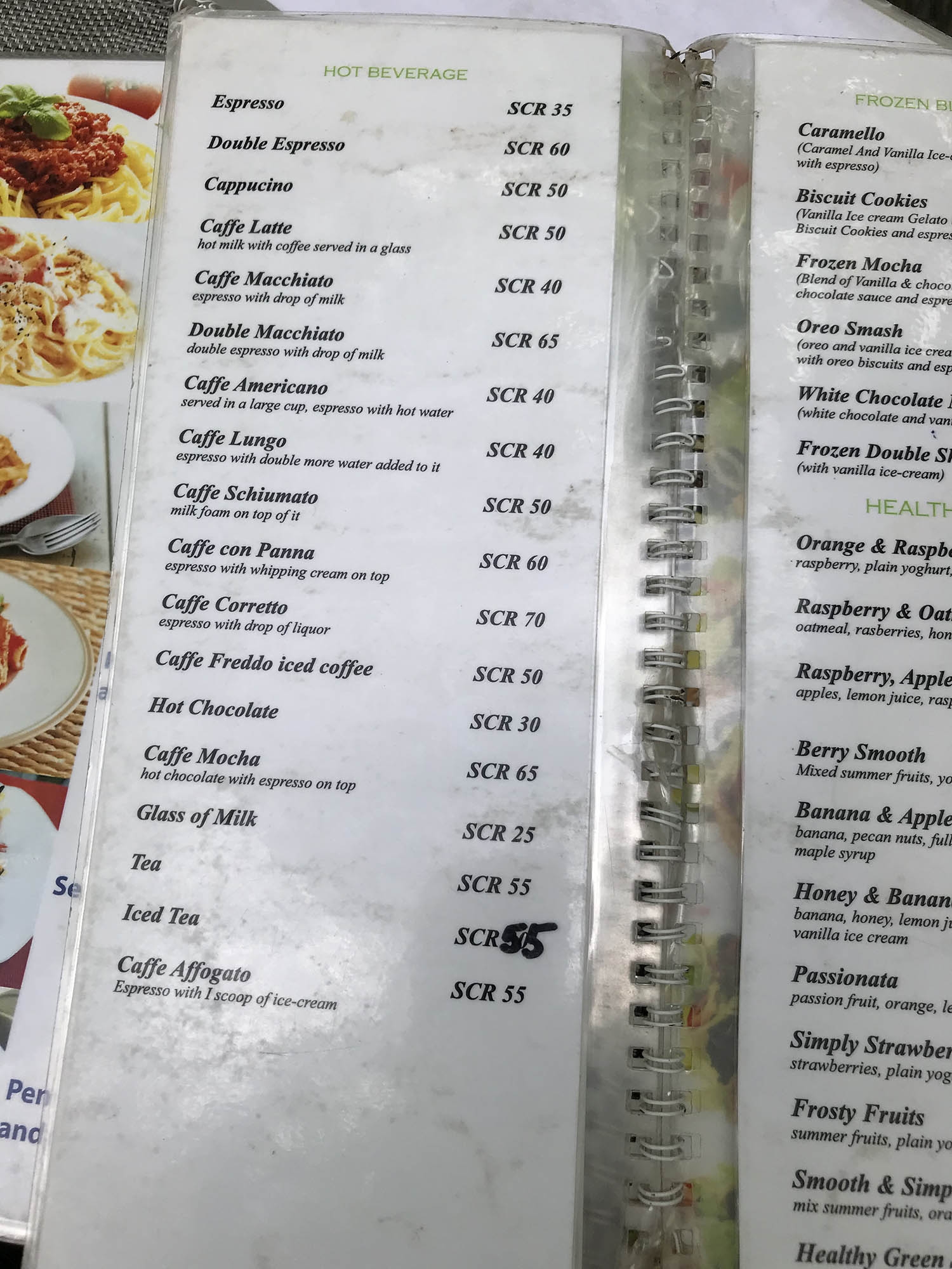 Mahe Yemek Fiyatları - La Dolce Vita