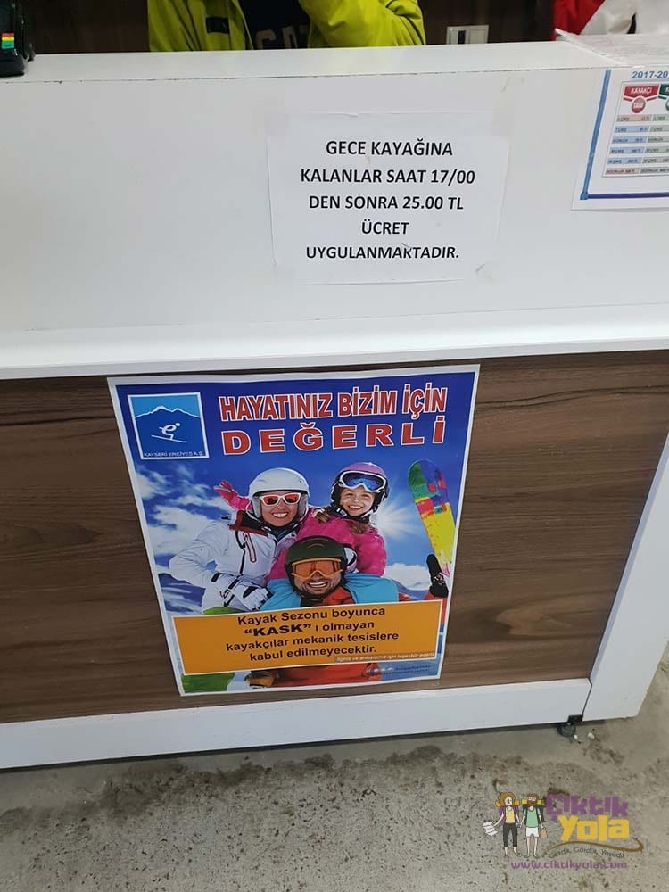 Erciyes Gece Kayağı Fiyat